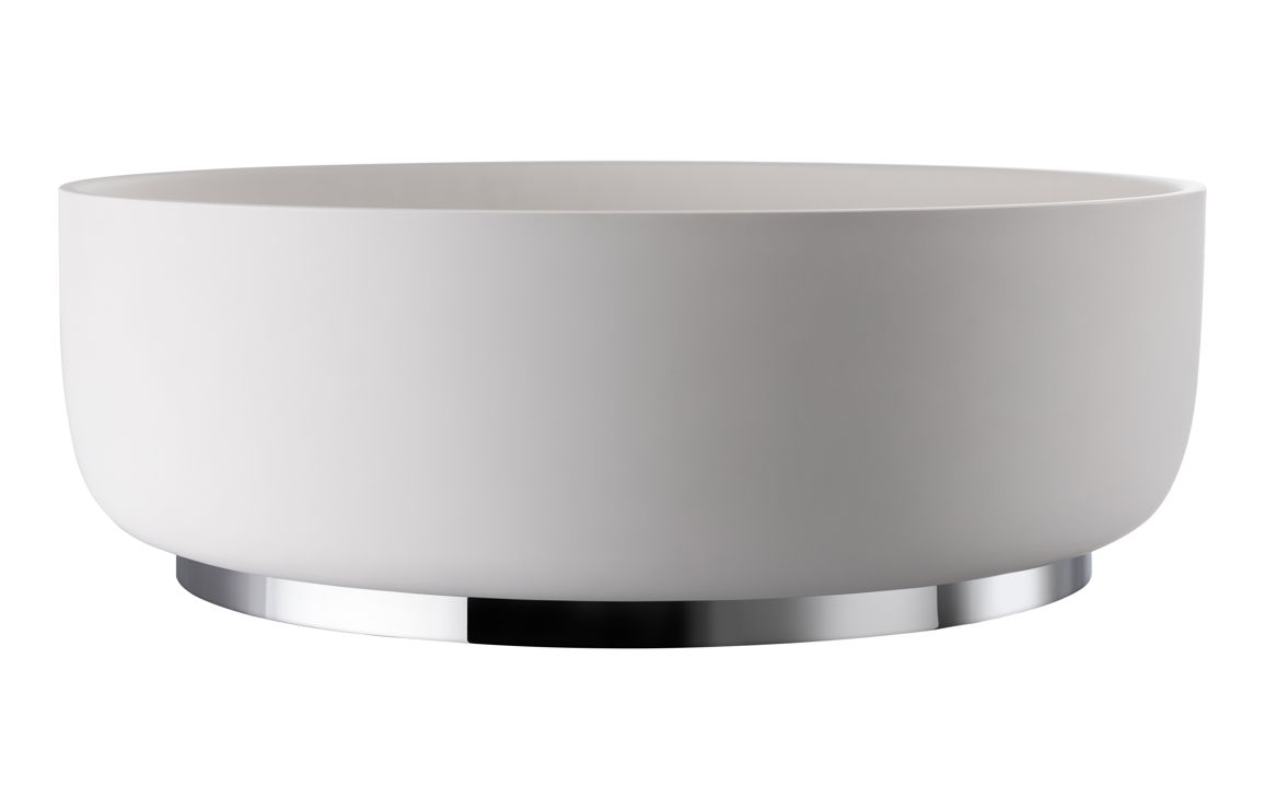Abode Cava 375mm Round Basin - Chalk White - Image 4