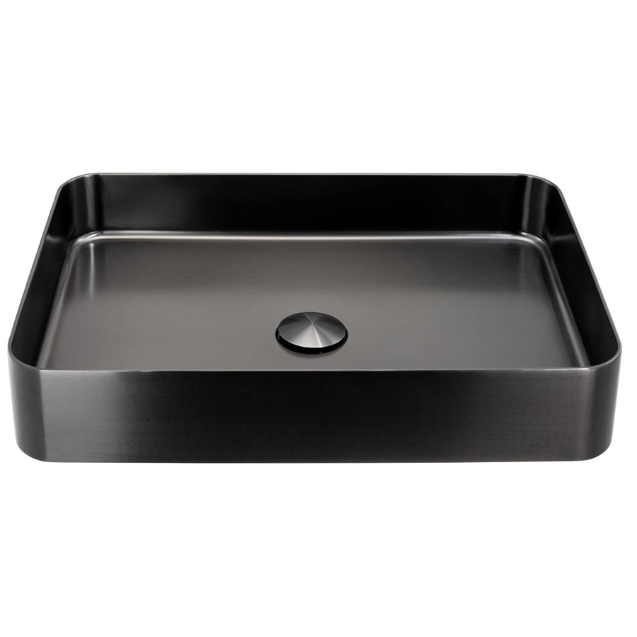 Abode Iox Tablet Steel Basin 500x350mm - PVD Black