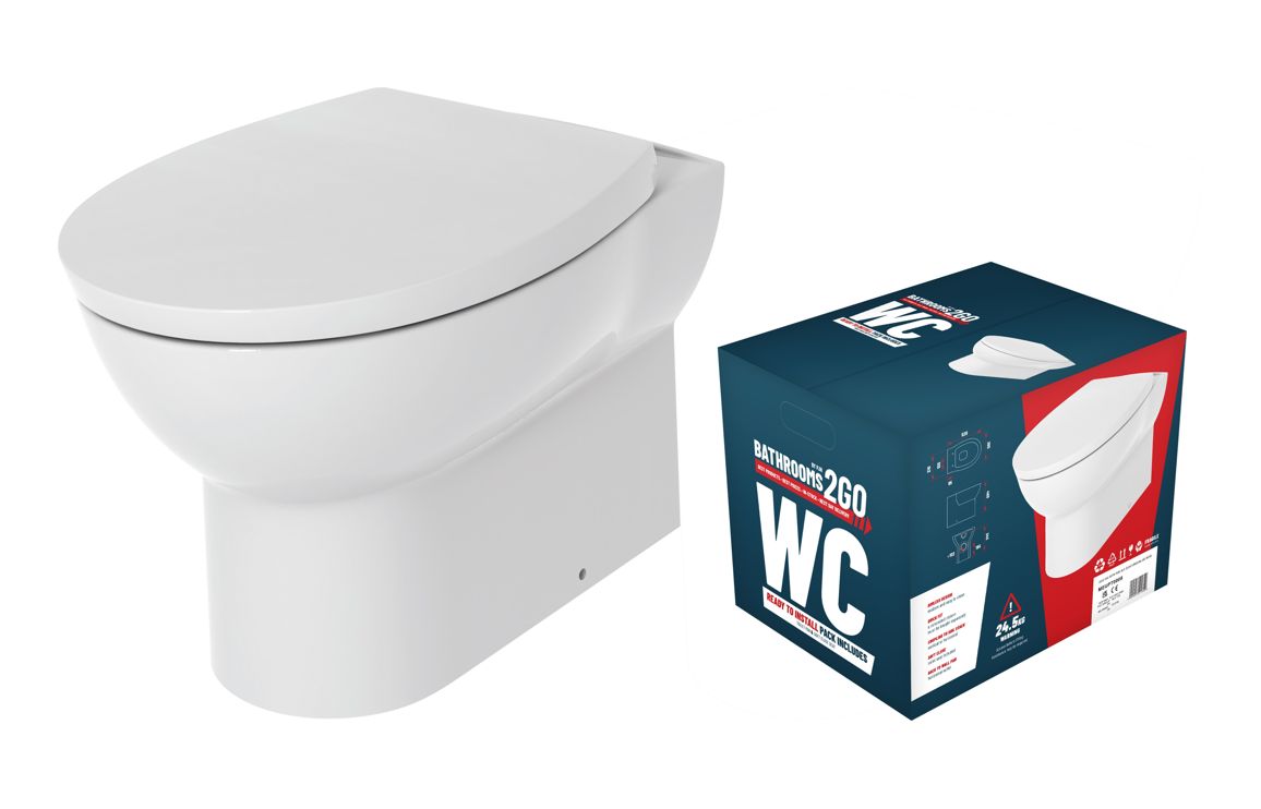 Vista Full Suite with Rimless BTW WC & Single End Bath - Image 4
