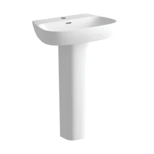 Tilia 600x400mm 1TH Basin & Full Pedestal
