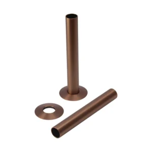 18mm Radiator Pipe Sleeves - Brushed Bronze