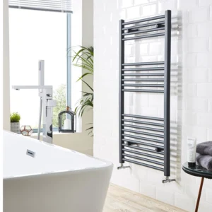 22mm Straight Towel Rail 600mm x 1600mm - Textured Grey