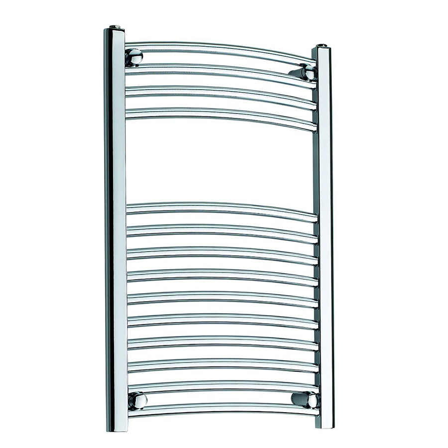 25mm Curved Towel Rail 300mm x 1200mm - Chrome