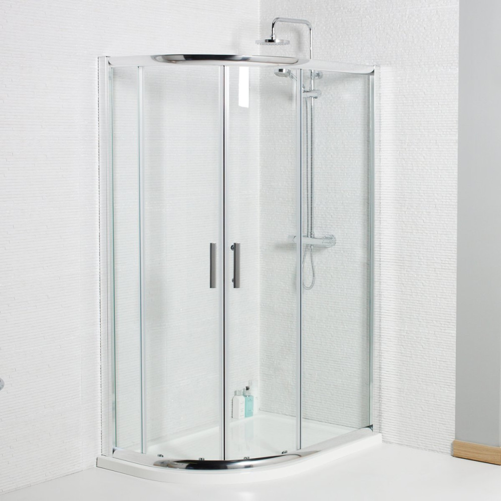 900x760mm Koncept Offset Quadrant Enclosure 6mm