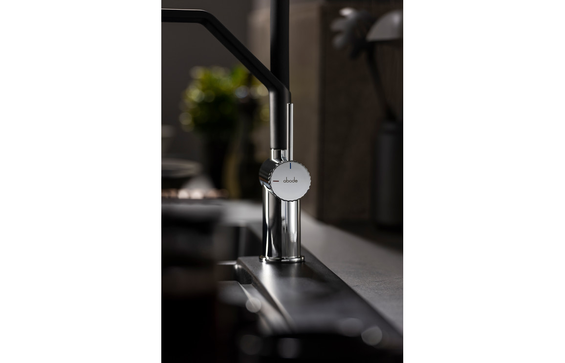 Abode Fraction Semi-Professional Mixer Tap - Brushed Nickel - Image 4