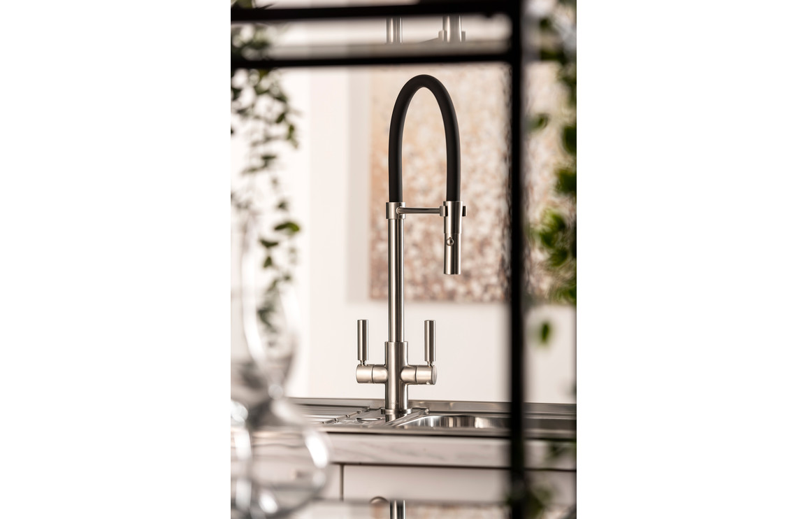 Abode Globe Professional Mixer Tap - Brushed Nickel - Image 3
