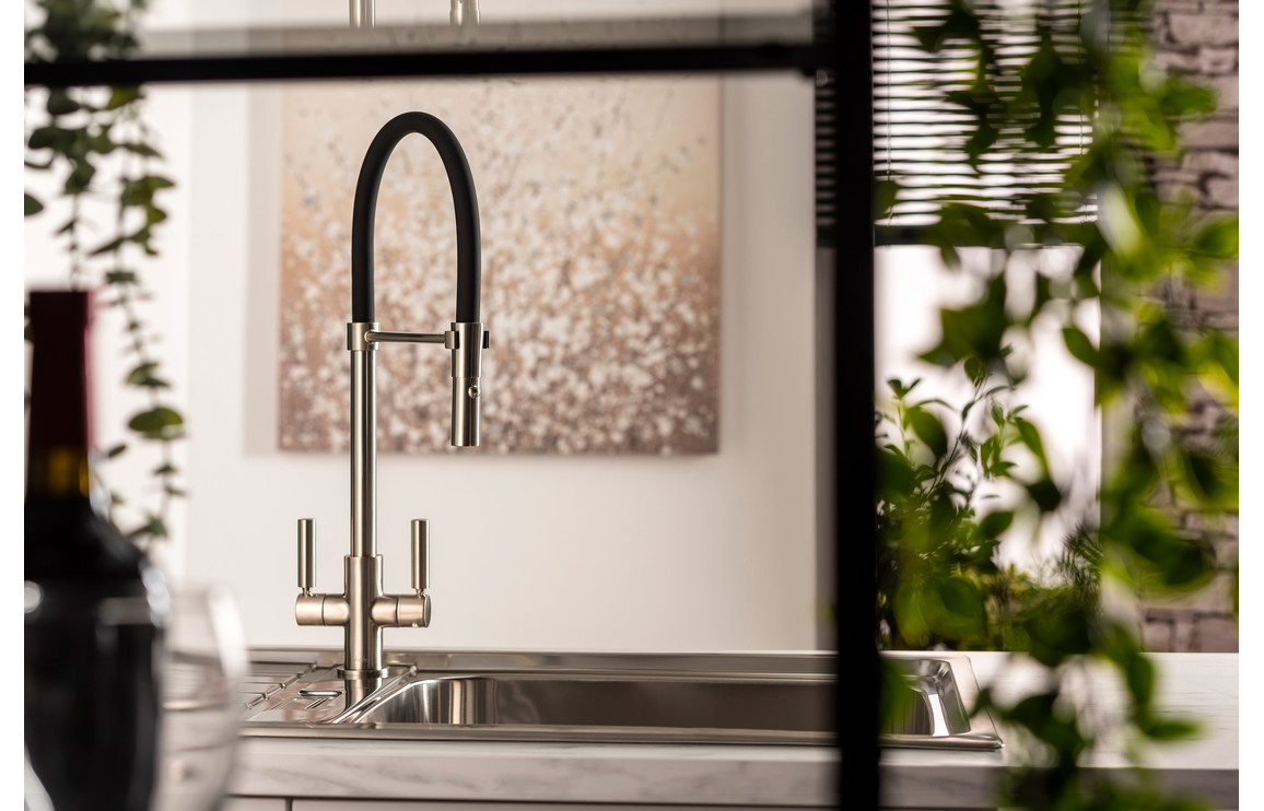 Abode Globe Professional Mixer Tap - Brushed Nickel - Image 4