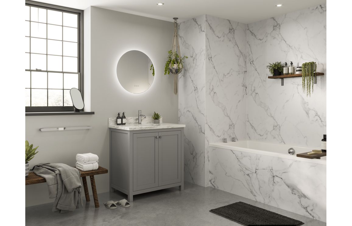 Abode Aruna 600mm Frameless Round LED Mirror - Image 5