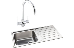 Abode Neron 1B Inset Sink St/Steel & Nexa Tap Pack