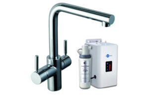 InSinkErator 3N1 L Shape Tap  Neo Tank & Filter Pack - Brushed Steel