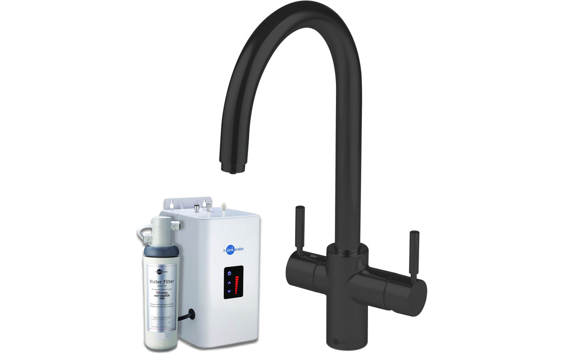 InSinkErator 3N1 J Shape Tap Neo Tank & Filter Pack - Velvet Black