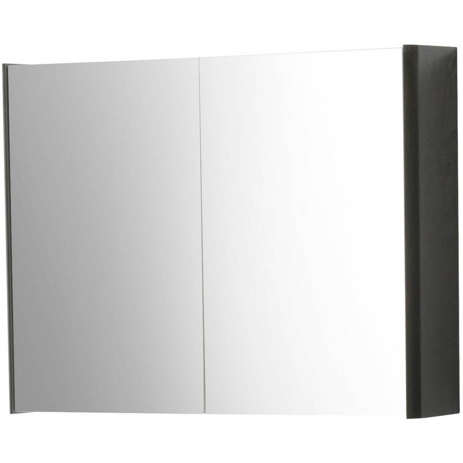 Arc 800mm Mirror Cabinet Matt Graphite