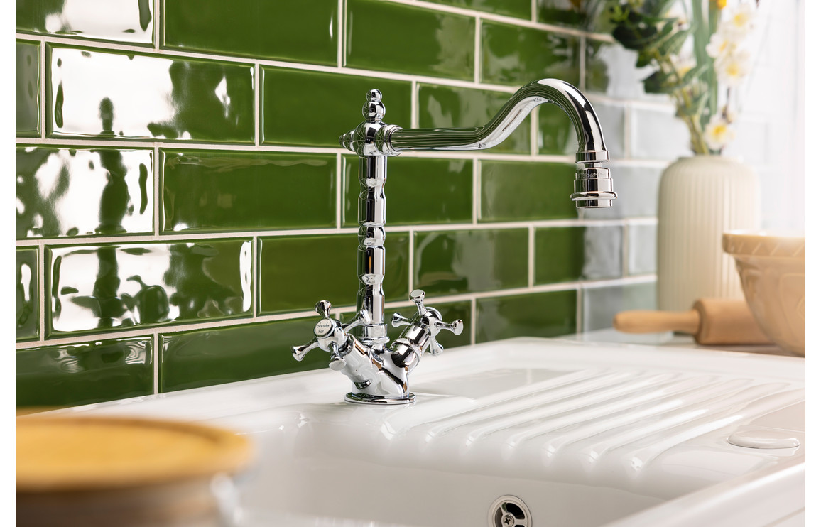 Abode Melford Monobloc Mixer Tap - Chrome - Image 2