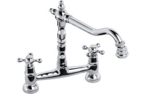 Abode Melford Bridge Mixer Tap - Chrome