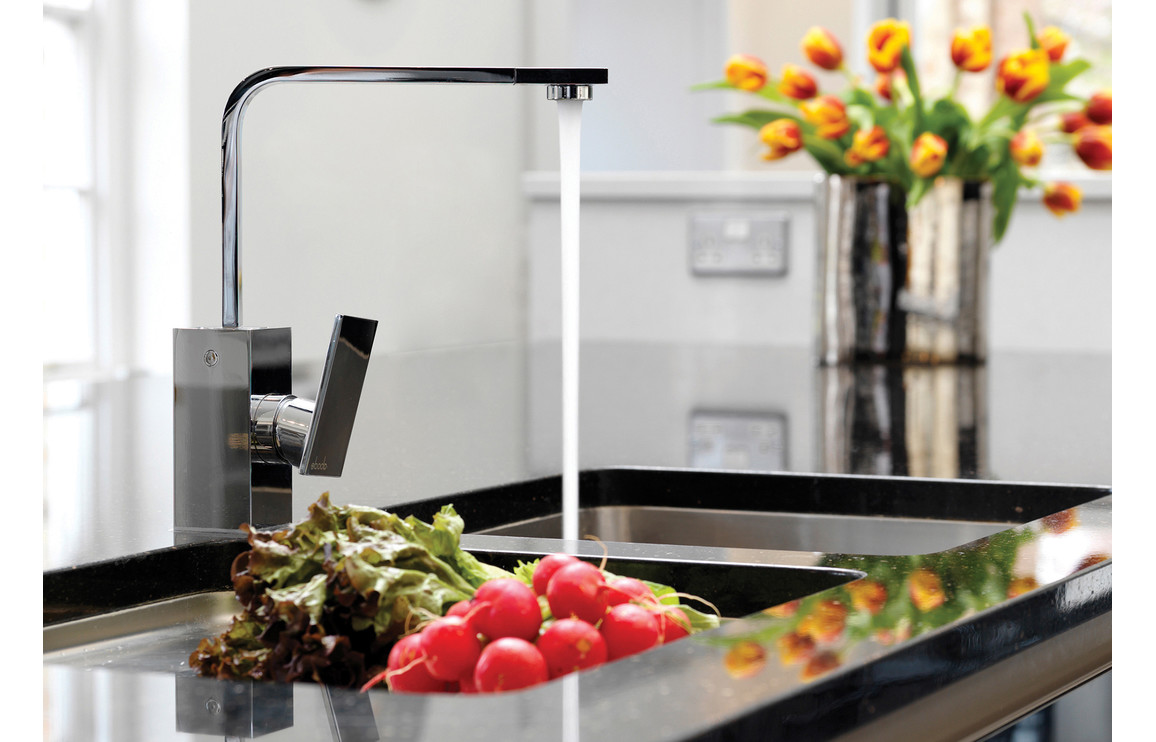 Abode New Media Single Lever Mixer Tap - Chrome - Image 2