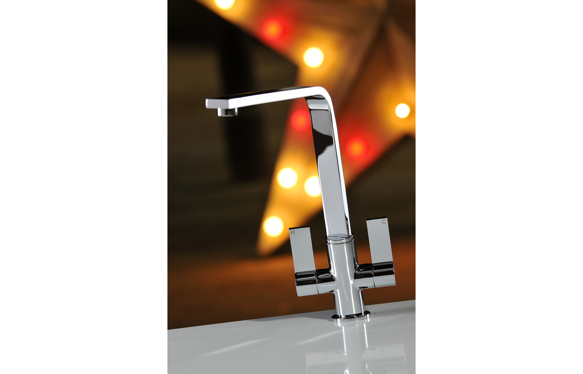 Abode Linear Flair Monobloc Mixer Tap - Chrome - Image 2