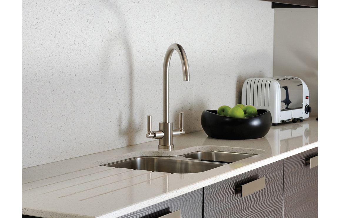 Abode Atlas Monobloc Aquifier Mixer Tap - Brushed Nickel - Image 4