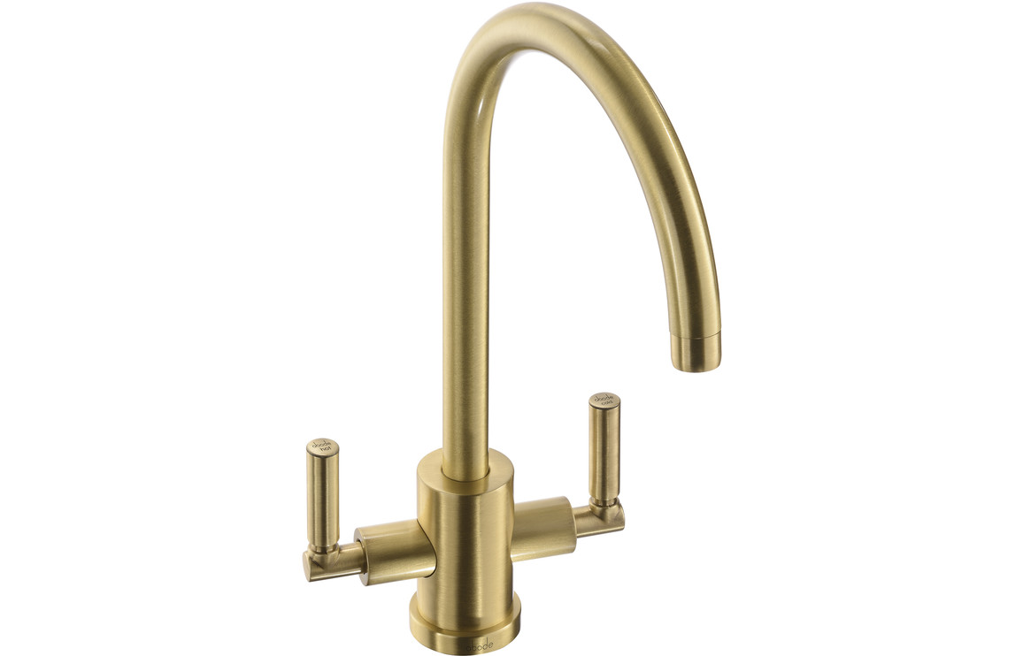 Abode Atlas Monobloc Aquifier Mixer Tap - Brushed Brass - Image 2