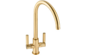 Abode Globe Monobloc Mixer Tap - Brushed Brass