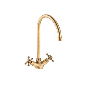Abode Burford Monobloc Mixer Tap - Antique Brass