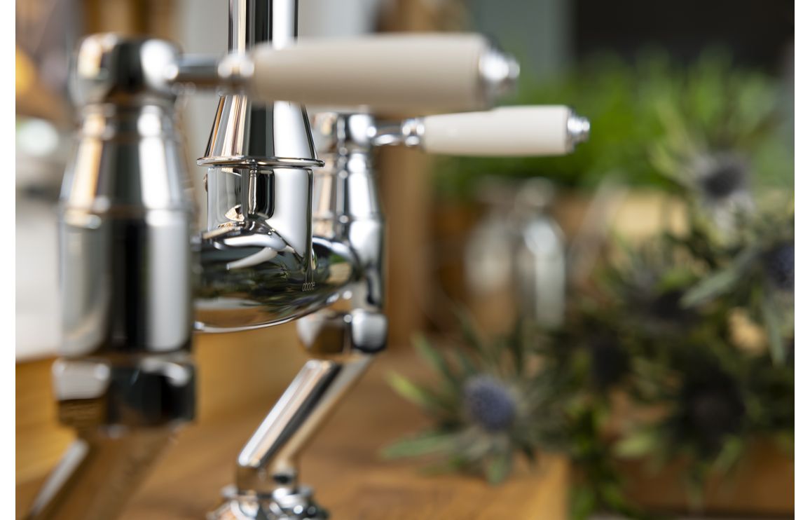 Abode Oxbury Bridge Mixer Tap - Chrome - Image 4