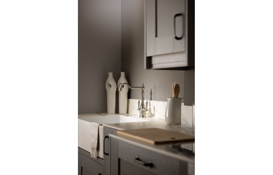 Abode Mayenne Monobloc Mixer Tap - Brushed Nickel - Image 4