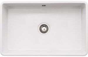 Abode Provincial Large 1B Undermount Sink - White
