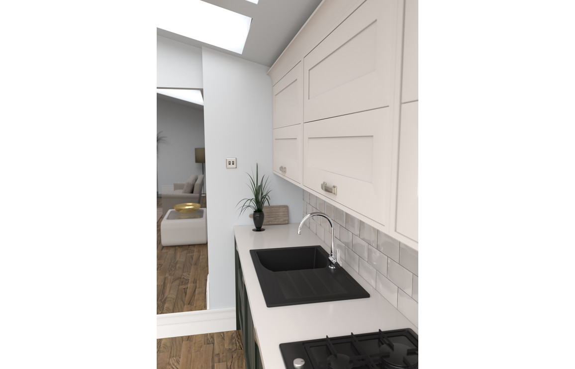 Abode Oriel 1B & Drainer Granite Inset Sink - Black - Image 3