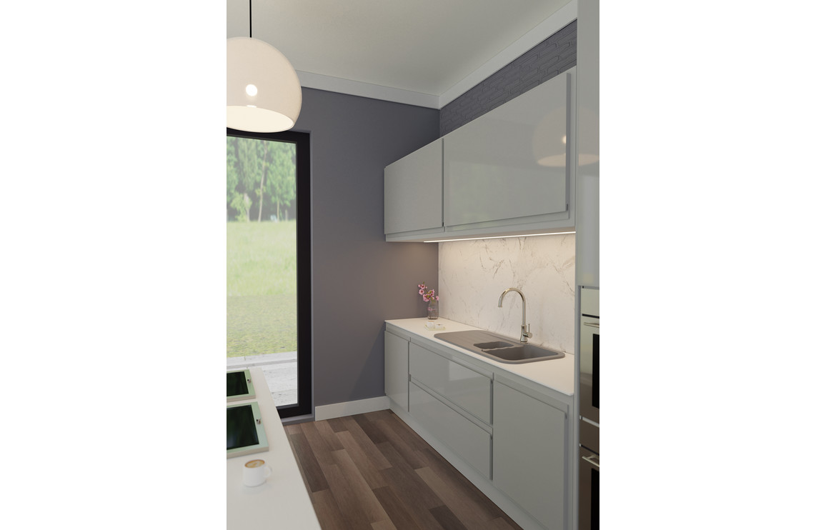 Abode Dune 1.5B & Drainer Granite Inset Sink - Frost White - Image 3