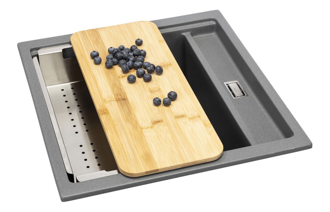 Abode Syncronist Compact 1.25B Inset/Undermount Sink - Metallic Grey - Image 4