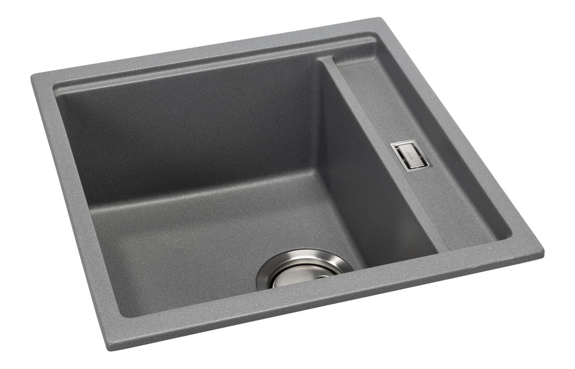 Abode Syncronist Compact 1.25B Inset/Undermount Sink - Metallic Grey - Image 2