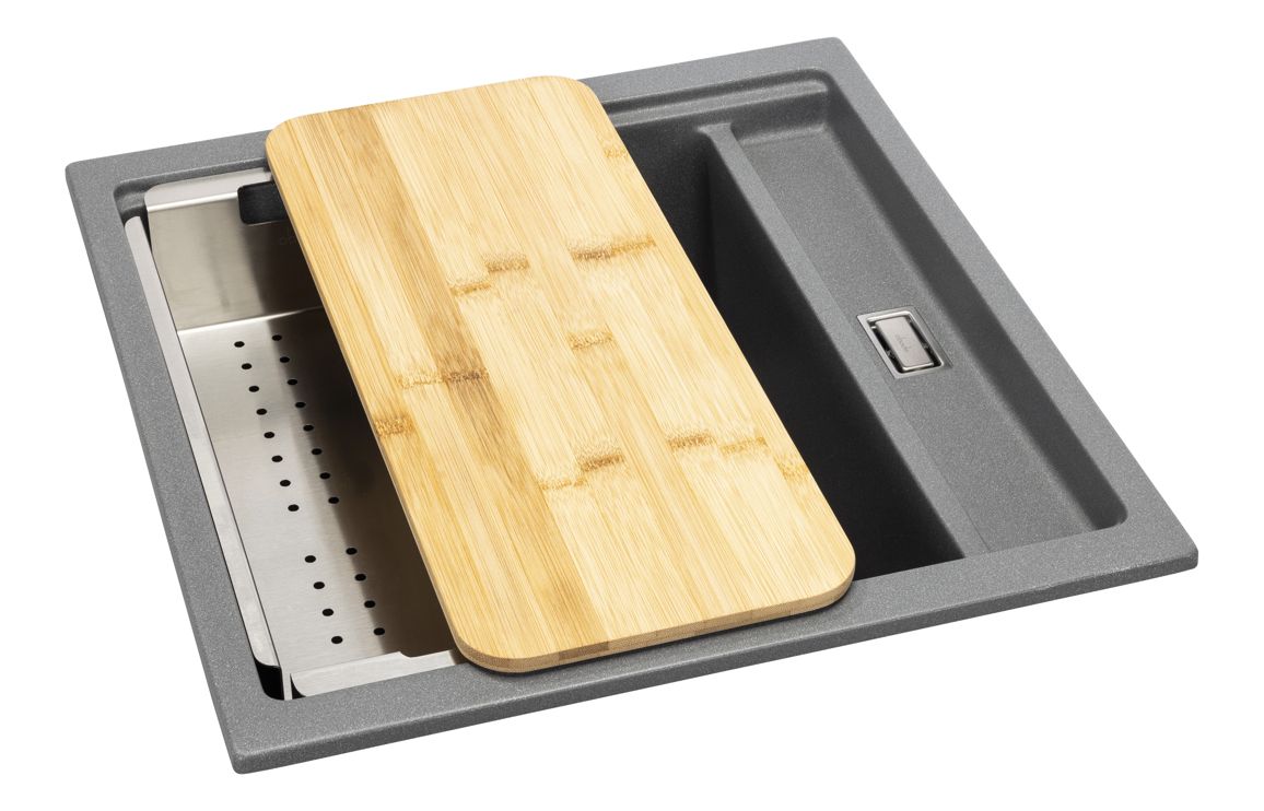 Abode Syncronist Compact 1.25B Inset/Undermount Sink - Metallic Grey - Image 3