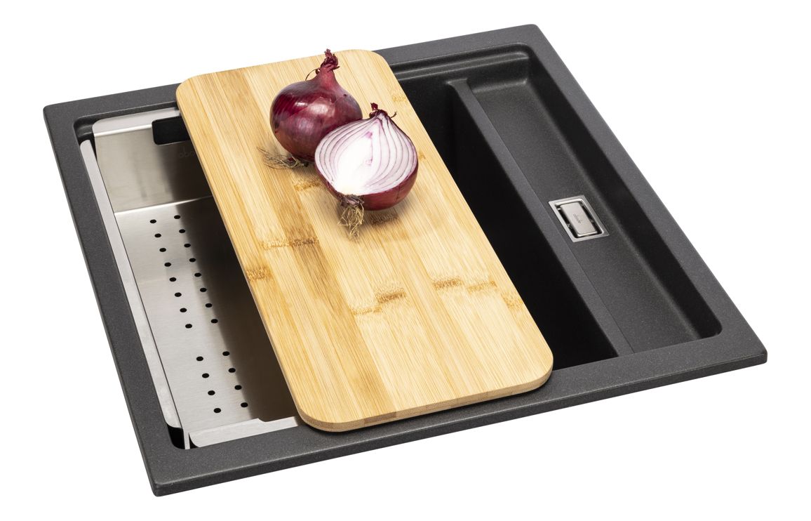 Abode Syncronist Compact 1.25B Inset/Undermount Sink - Metallic Black - Image 4