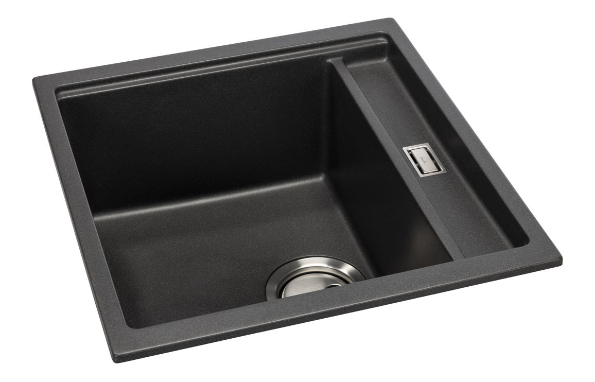 Abode Syncronist Compact 1.25B Inset/Undermount Sink - Metallic Black - Image 2