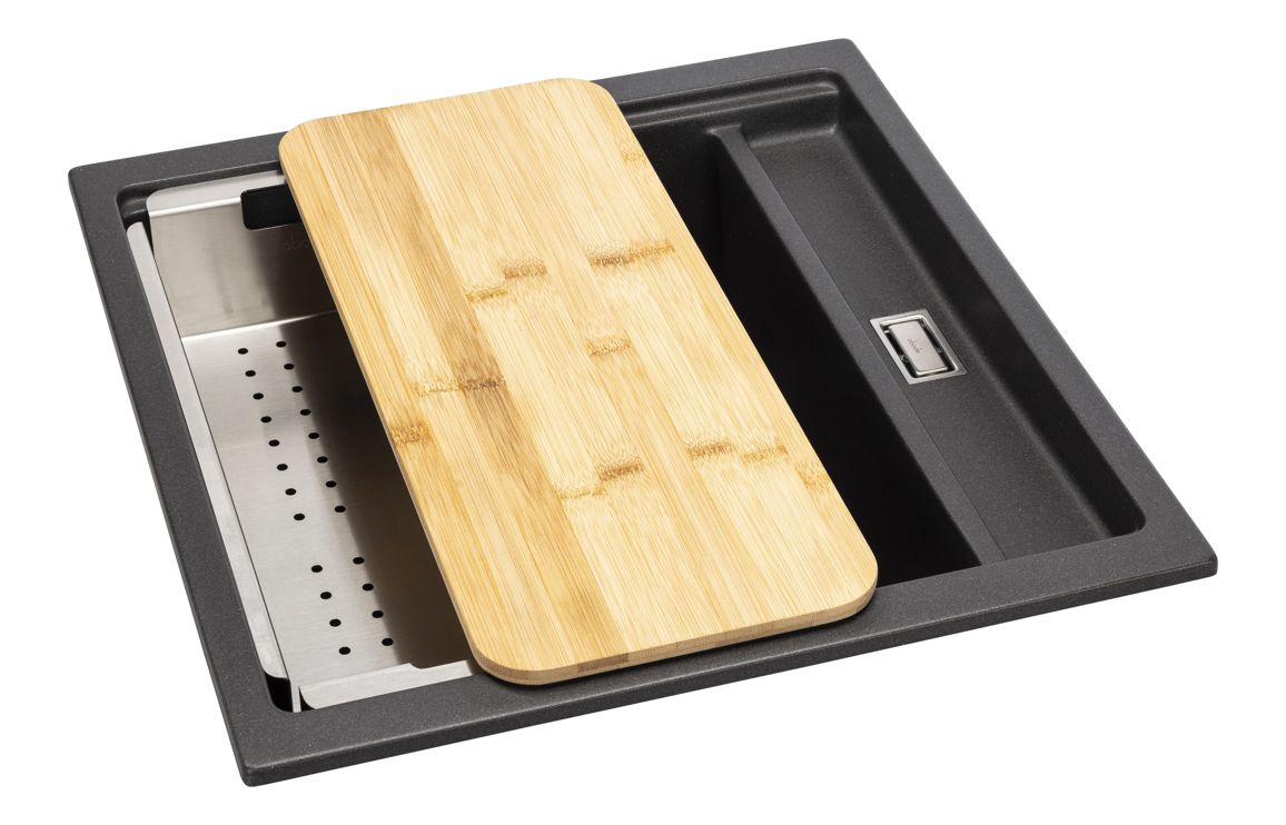 Abode Syncronist Compact 1.25B Inset/Undermount Sink - Metallic Black - Image 3
