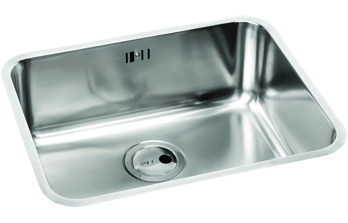 Abode Matrix R50 1B 500mm Undermount Sink - St/Steel - Image 2