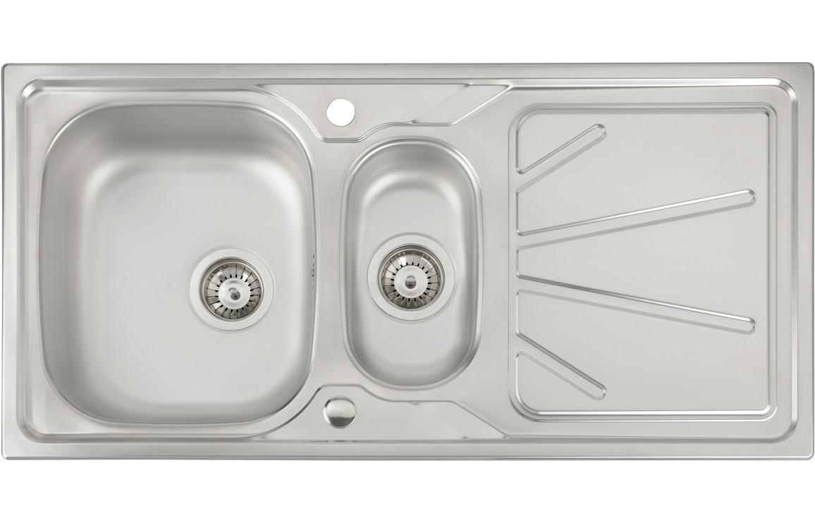 Abode Trydent 1.5B Inset St/Steel Sink & Atlas Tap Pack - Image 2