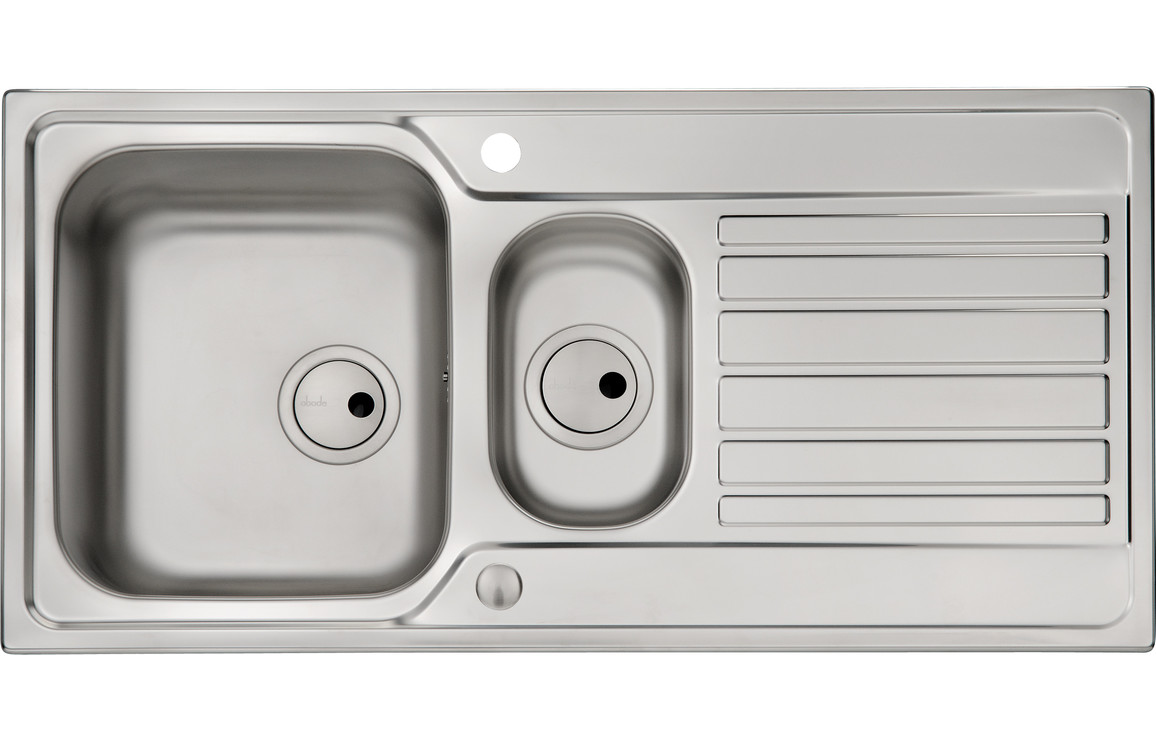 Abode Connekt 1.5B Inset St/Steel Sink & Specto Tap Pack - Image 2