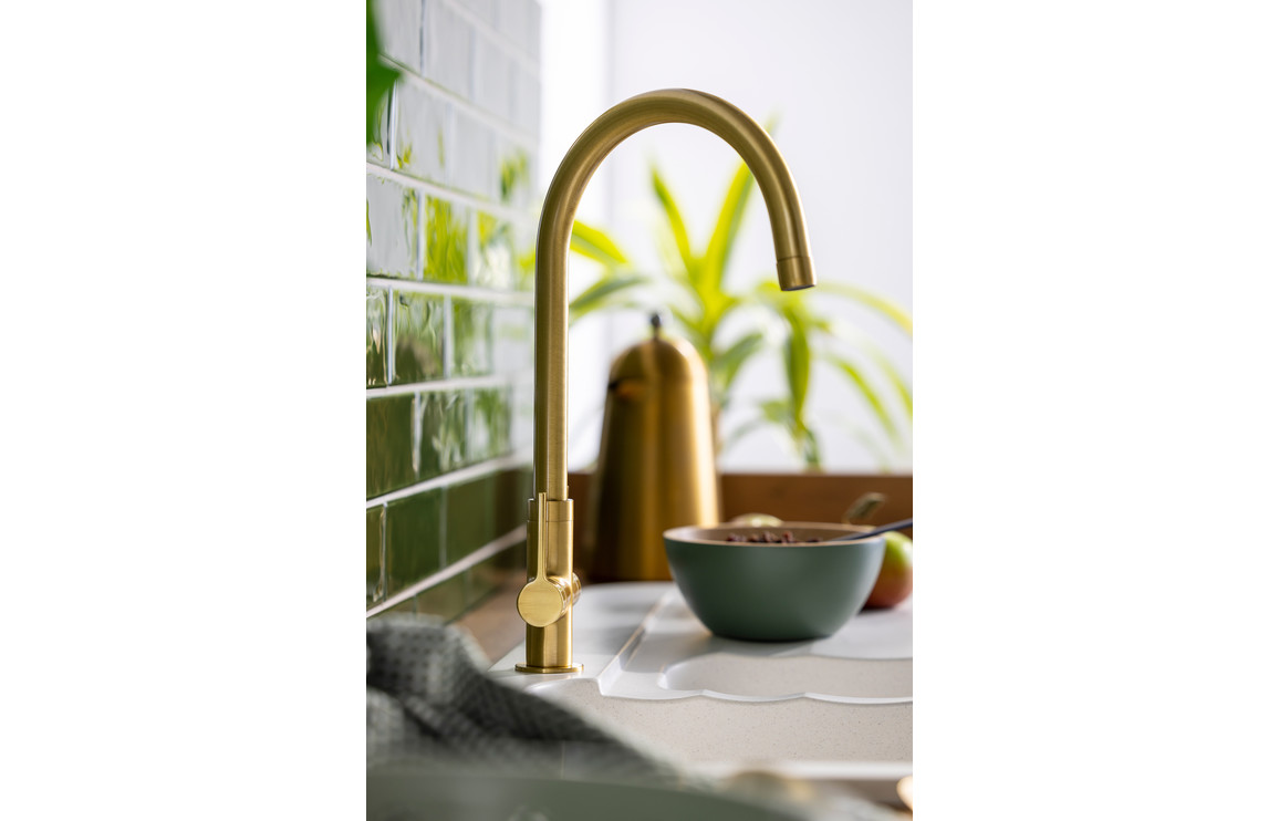Abode Pico Monobloc Mixer Tap - Brushed Brass - Image 3