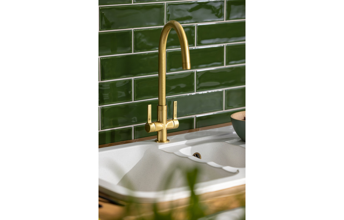 Abode Pico Monobloc Mixer Tap - Brushed Brass - Image 2
