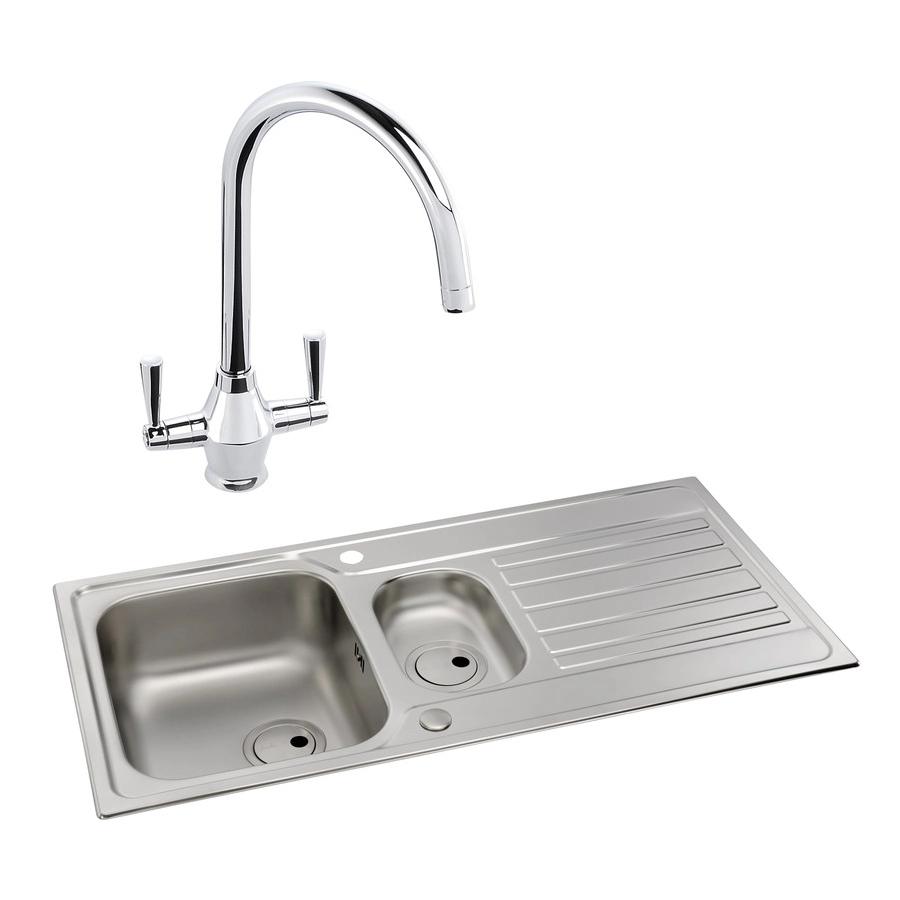 Abode Connekt 1.5B Inset St/Steel Sink & Astral