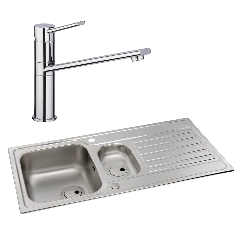 Abode Connekt 1.5B Inset St/Steel Sink & Specto Tap Pack