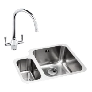 Abode Matrix 1.5B RHMB Undermount St/Steel Sink & Astral Tap Pack