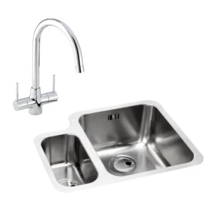 Abode Matrix 1.5B RHMB Undermount St/Steel Sink & Nexa Tap Pack