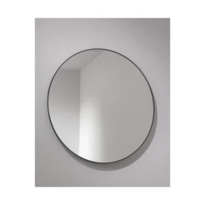Abode Mayar 600mm Round Mirror - Matt Black