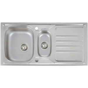 Abode Mikro 1.5B & Drainer Inset Sink (Boxed inc. wastes) - St/Steel