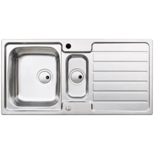 Abode Neron 1.5B & Drainer Inset Sink - St/Steel