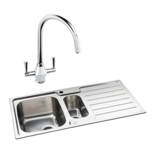Abode Neron 1.5B Inset St/Steel Sink & Astral Tap Pack