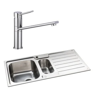 Abode Neron 1.5B Inset St/Steel Sink & Specto Tap Pack