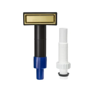 Abode Rectangular Plate Overflow (90x30mm) - Brushed Brass